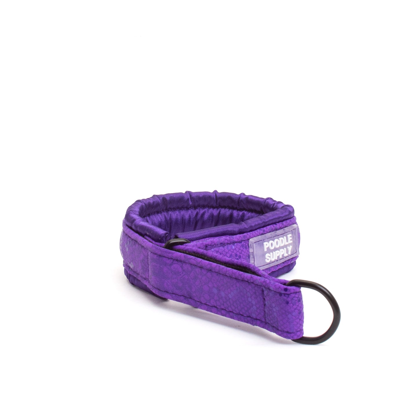 Fluffy Martingale Collar Purple Snake