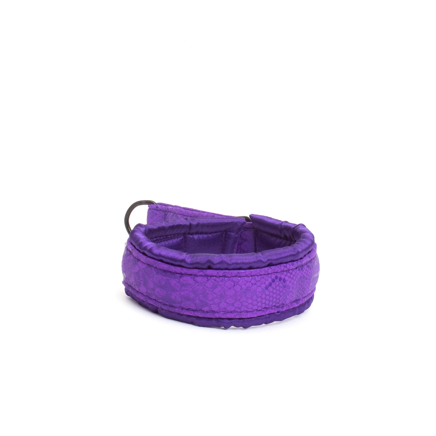 Fluffy Martingale Collar Purple Snake