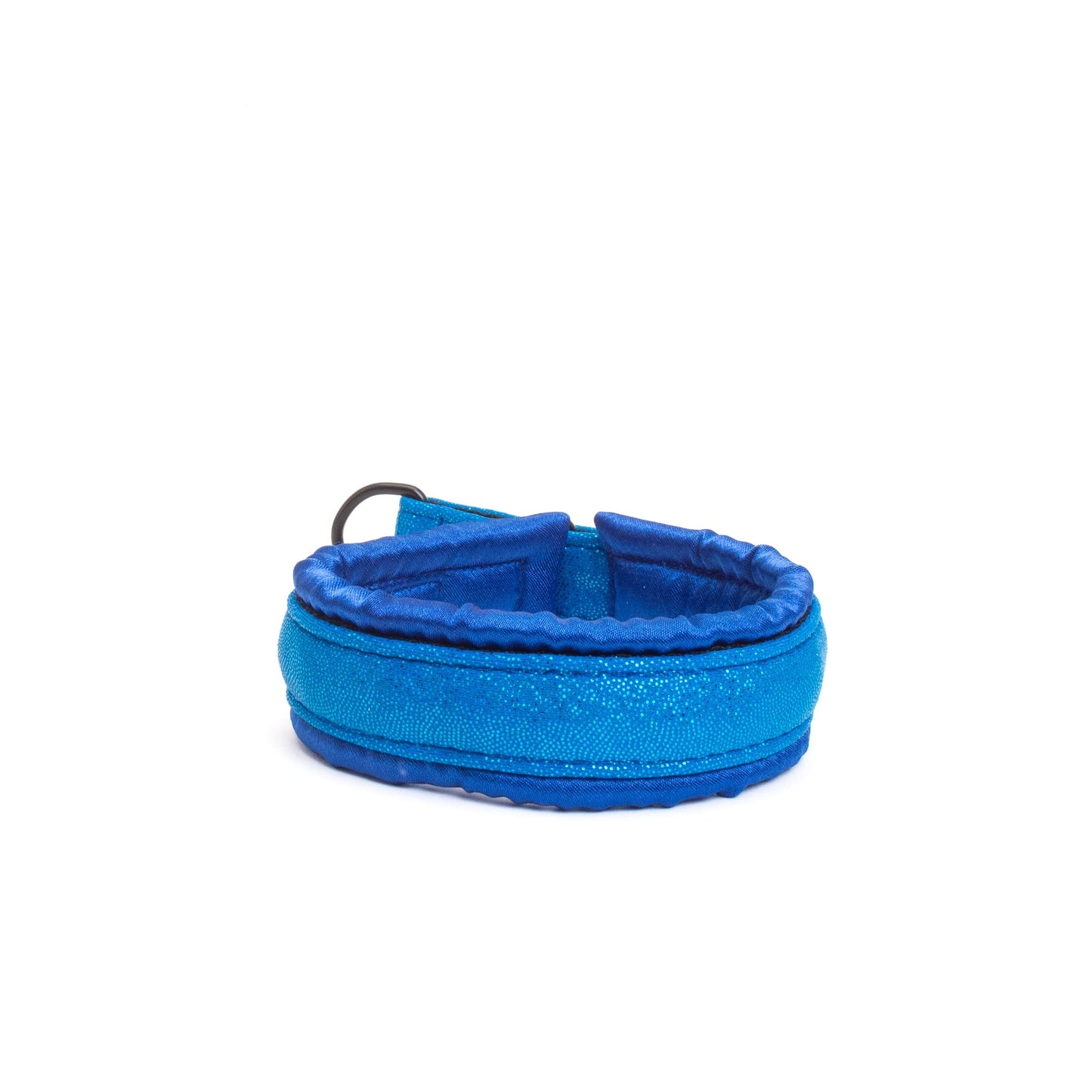Fluffy Martingale Collar Glossy Blue