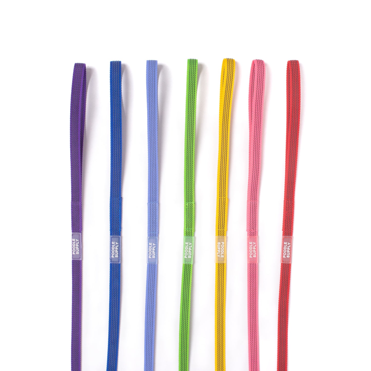 Poodle Supply Rubber Leash Neon Pink