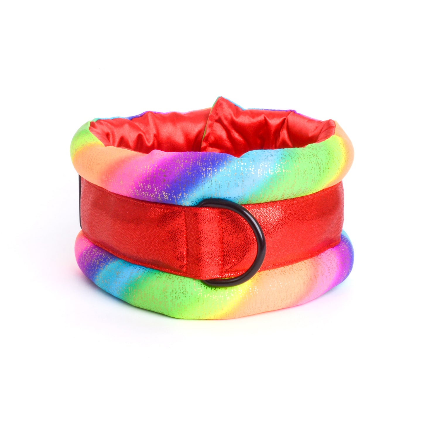 Standard Fluffy Magnetic Collar Candy Rainbow