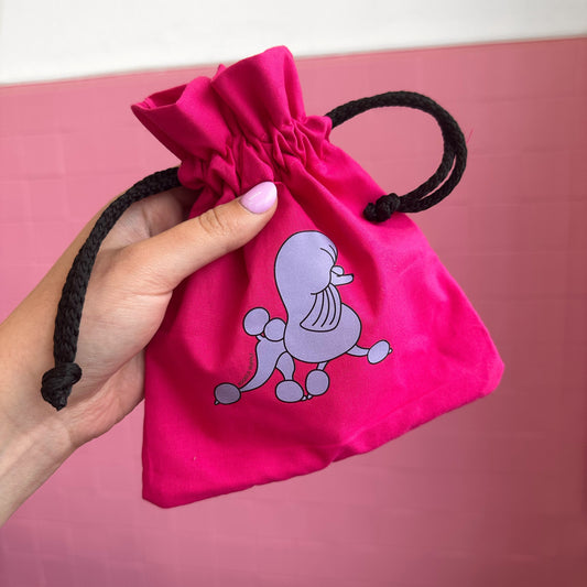 Iron-On Poodle Patch #4 Showtime - Purple (Copy)