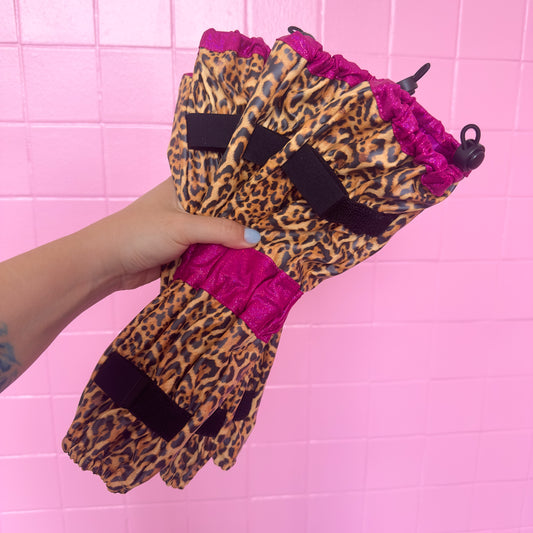 Poodle Supply Set 4 Leg Protectors Dragonfruit Leopard Toy/ Miniature/ Medium