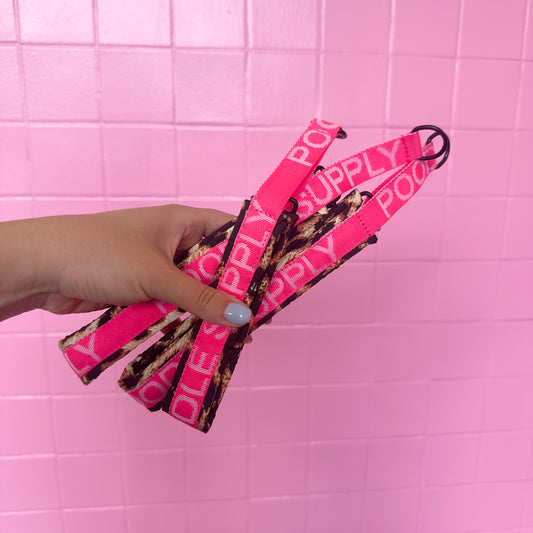 Poodle Mania Fluffy Martingale Satin Collar Leopard Supply