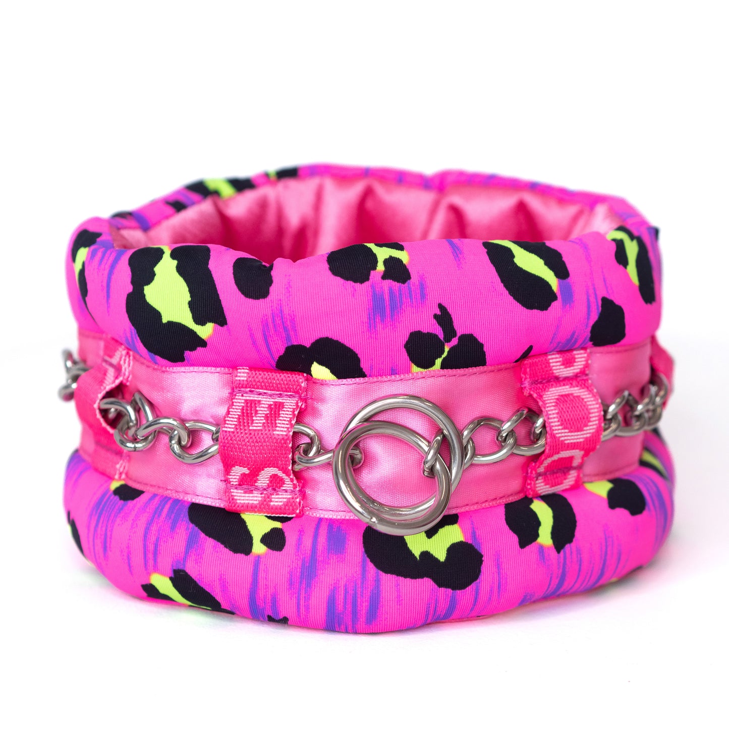 Fluffy Chain Collar Poodle Mania Cheetah