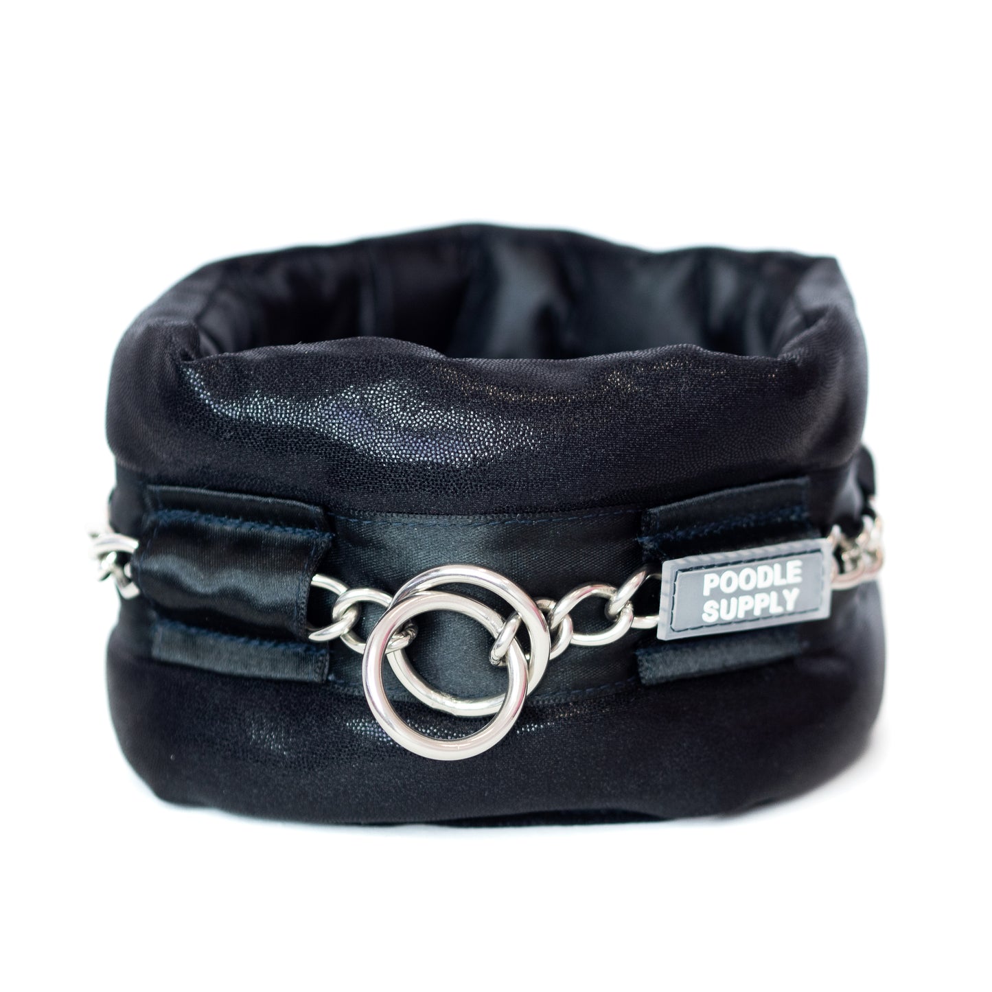 Fluffy Chain Collar Pure Black