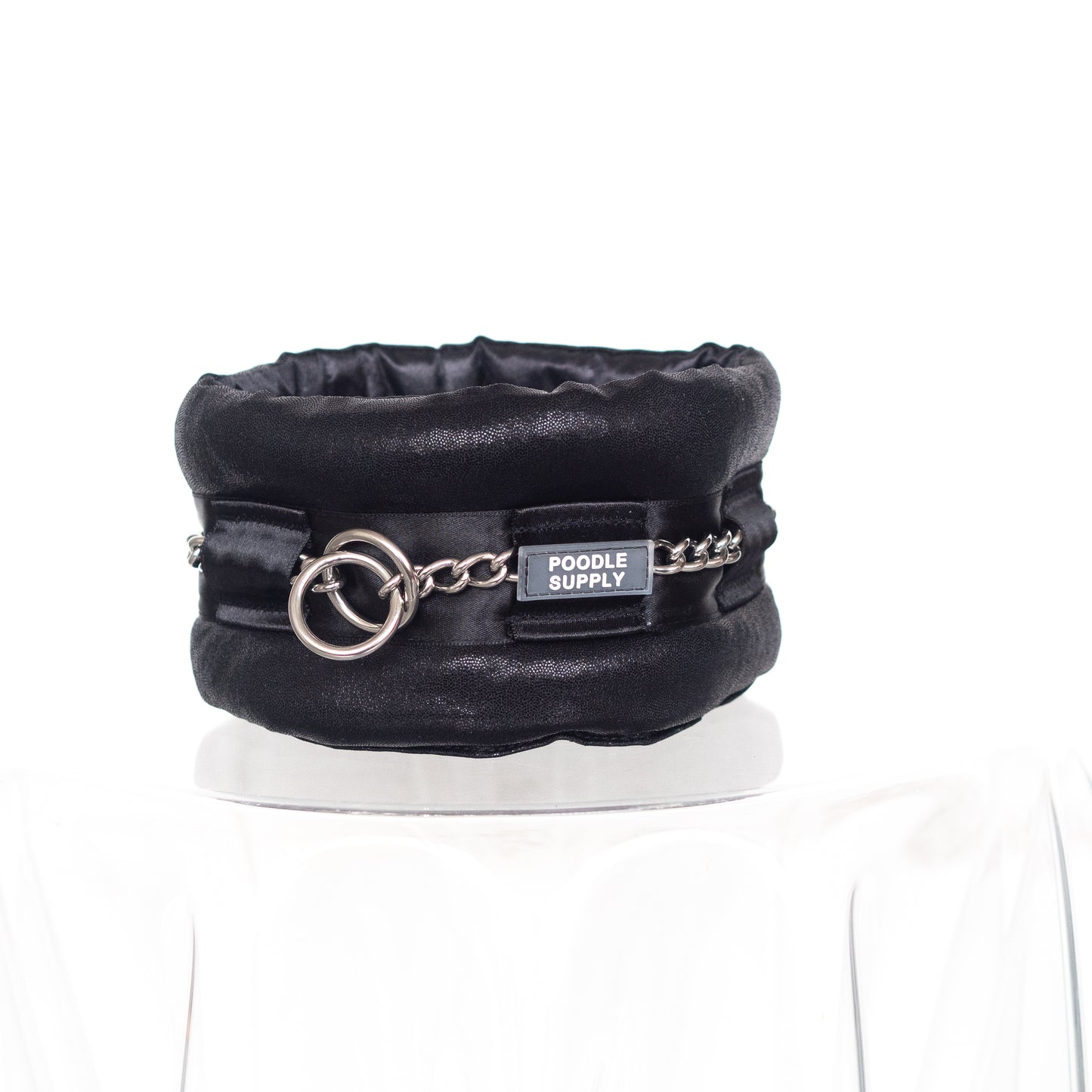Fluffy Chain Collar Pure Black