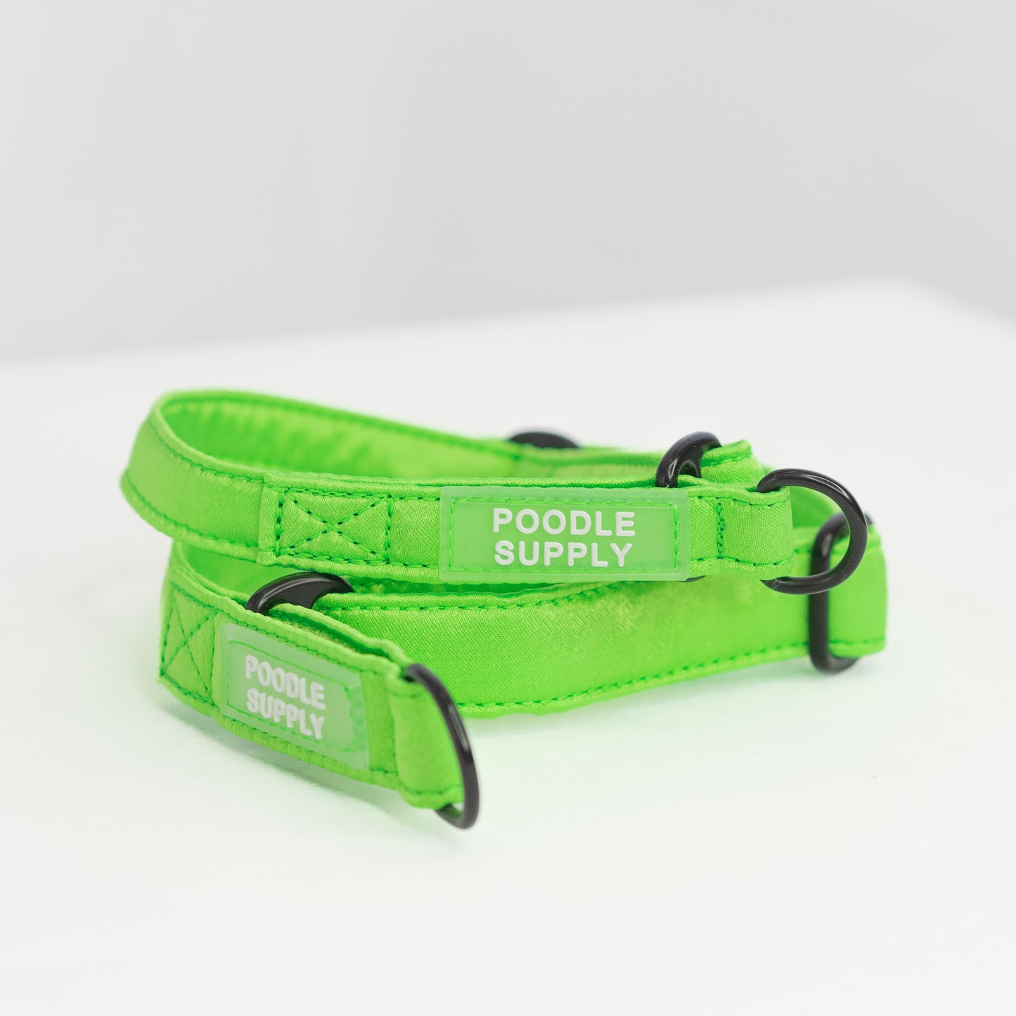 Martingale Collar Candy Satin - Sour Apple - 2cm