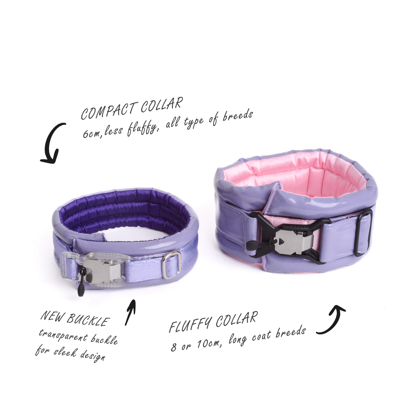 Standard Fluffy Magnetic Collar Eco Leather Barbie