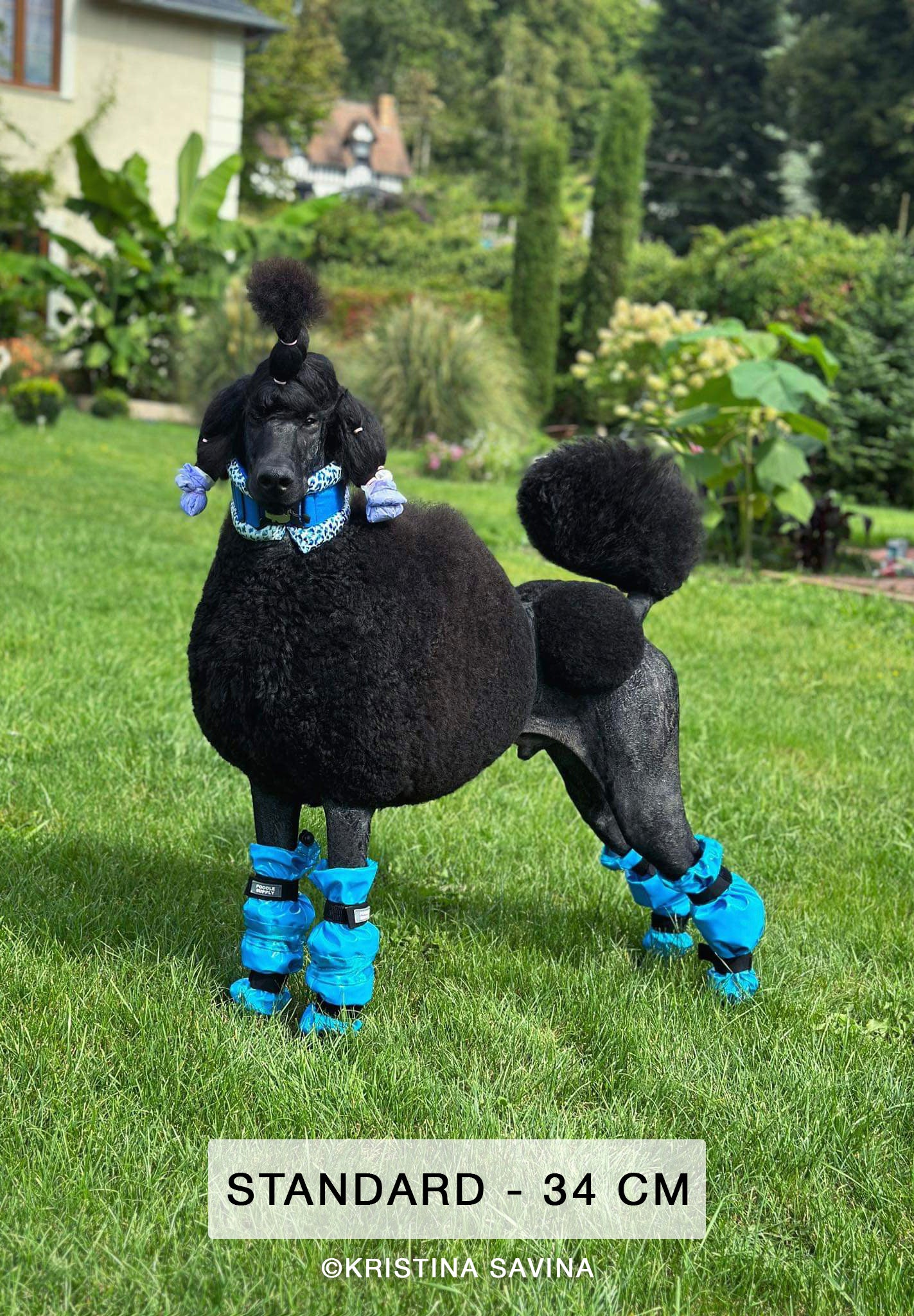 Poodle Supply Set 4 Leg Protectors All Black