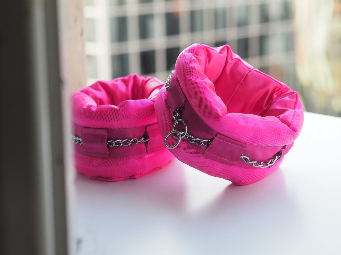 Collar Poodle Supply Luxury Ultra Neon Pink Metallic