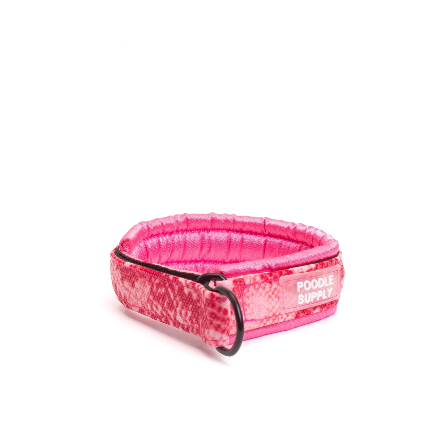 Small / Medium / Large Martingale Collar Poodle Supply Pink Snake