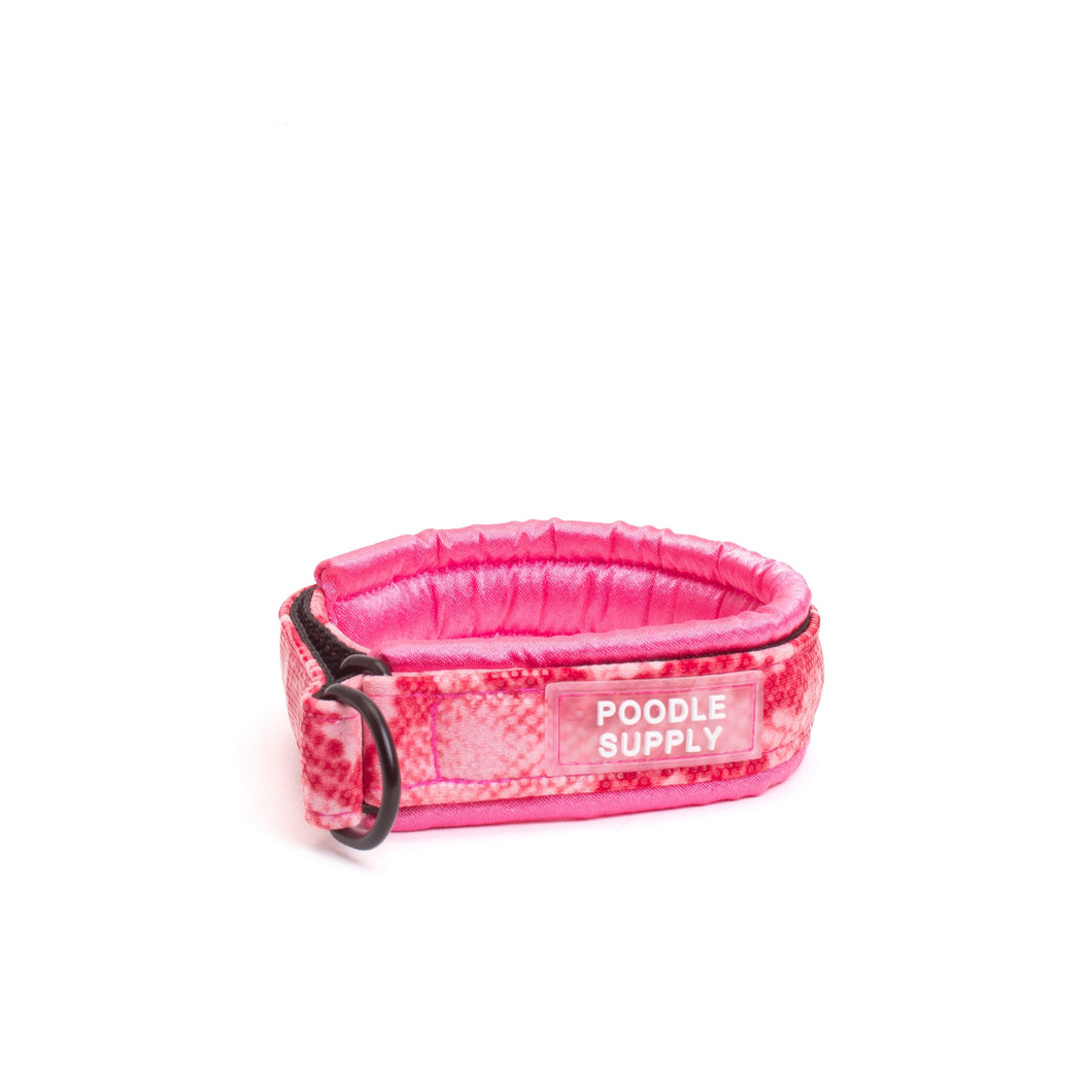 Small / Medium / Large Martingale Collar Poodle Supply Pink Snake