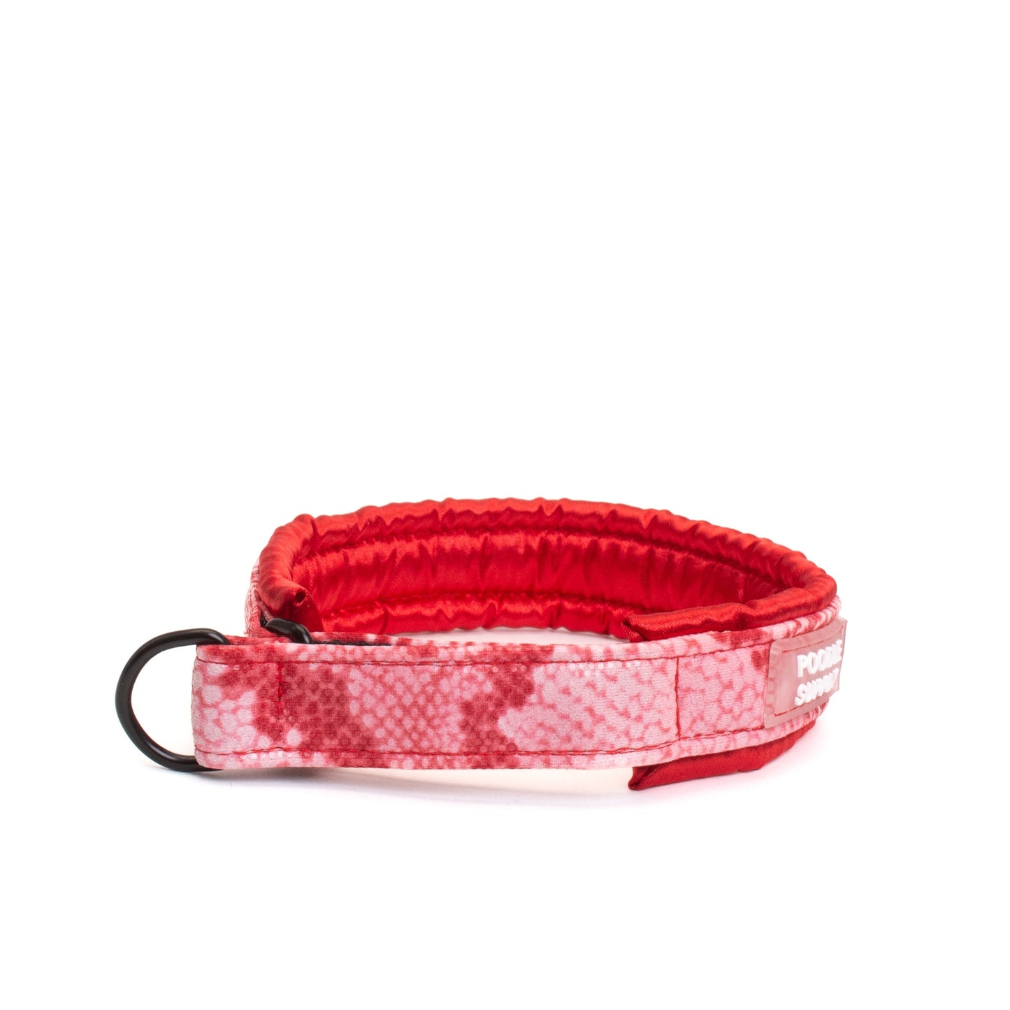 Small / Medium Martingale Collar Poodle Supply Red Snake