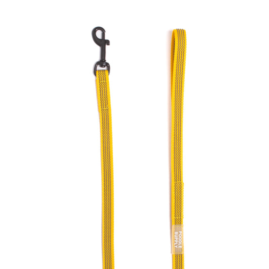 Poodle Supply Rubber Leash Canary Yellow