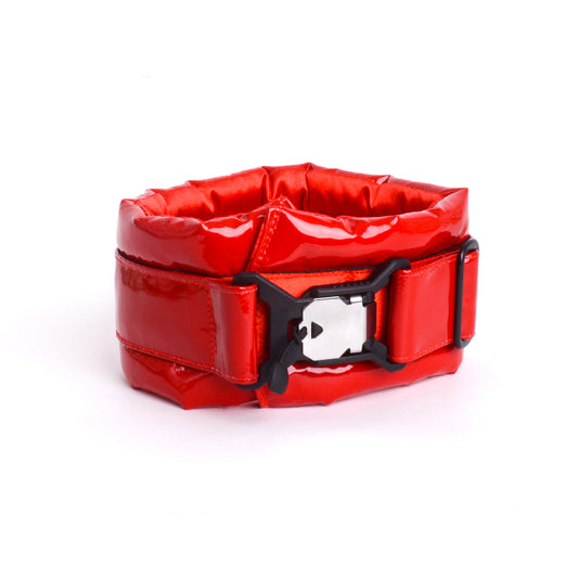 Standard Fluffy Magnetic Collar Eco Leather Devil