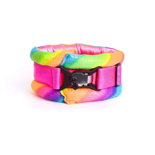 Toy / Miniature / Medium Fluffy Magnetic Collar Shocking Rainbow