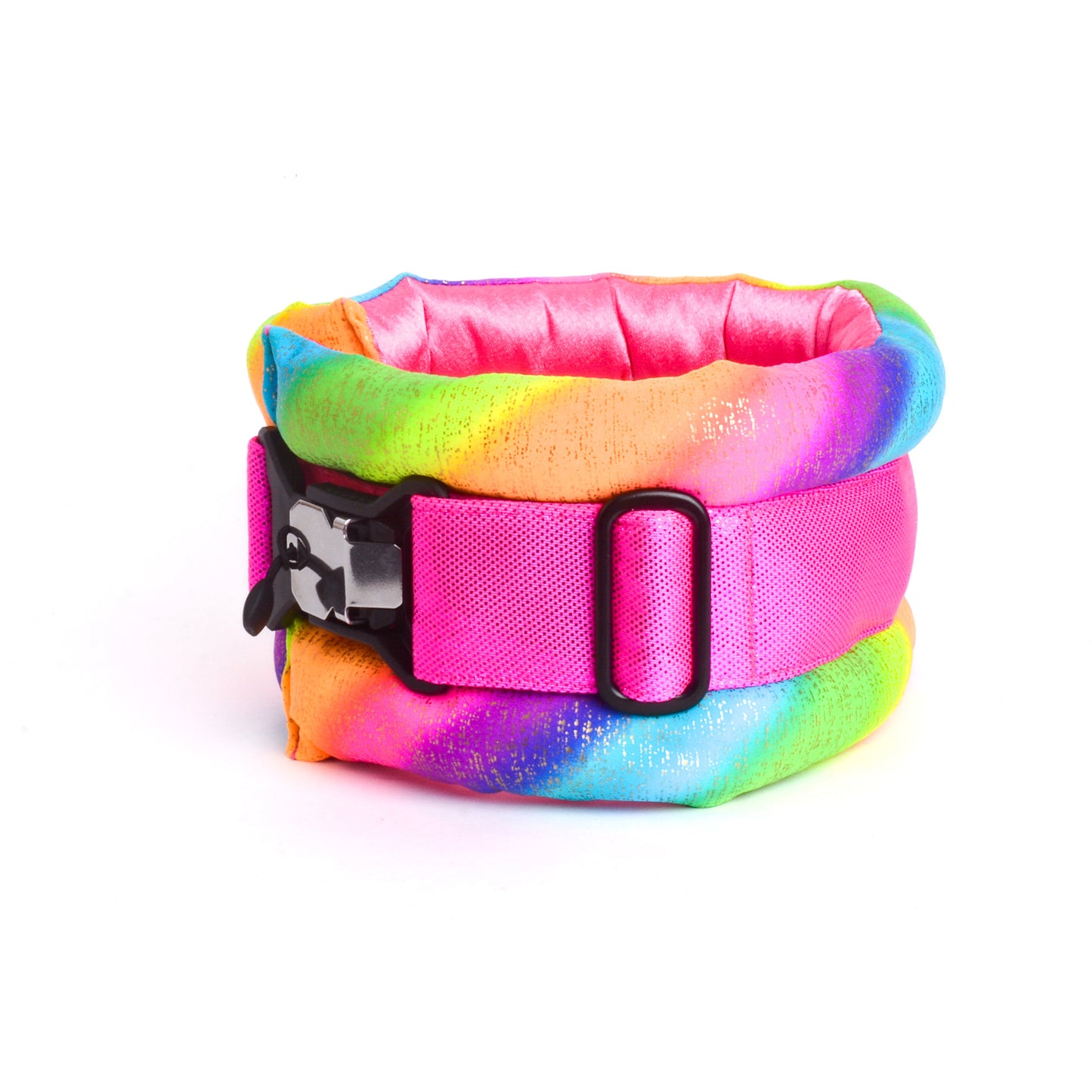 Standard Fluffy Magnetic Collar Shocking Rainbow