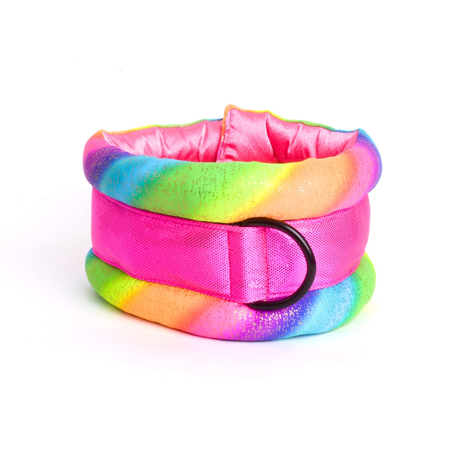 Standard Fluffy Magnetic Collar Shocking Rainbow