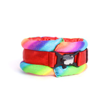 Load image into Gallery viewer, Toy / Miniature / Medium Fluffy Magnetic Collar  Candy Rainbow
