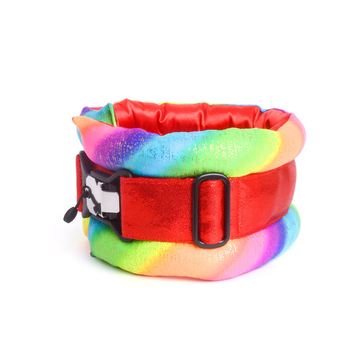 Standard Fluffy Magnetic Collar Candy Rainbow