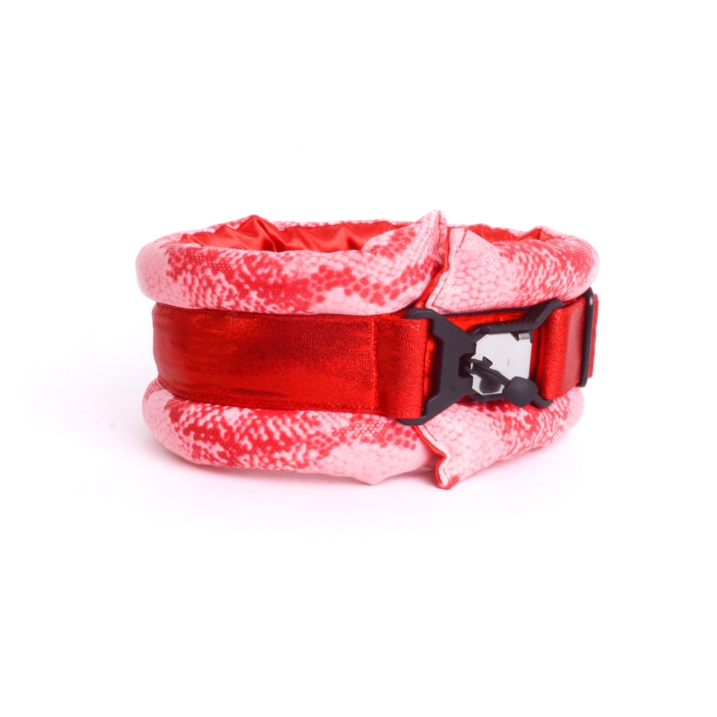 Toy / Miniature / Medium Fluffy Magnetic Collar  Scarlet Snake