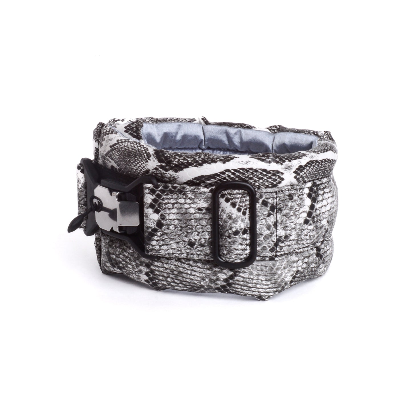 Standard Fluffy Magnetic Collar Eco Leather Serpent