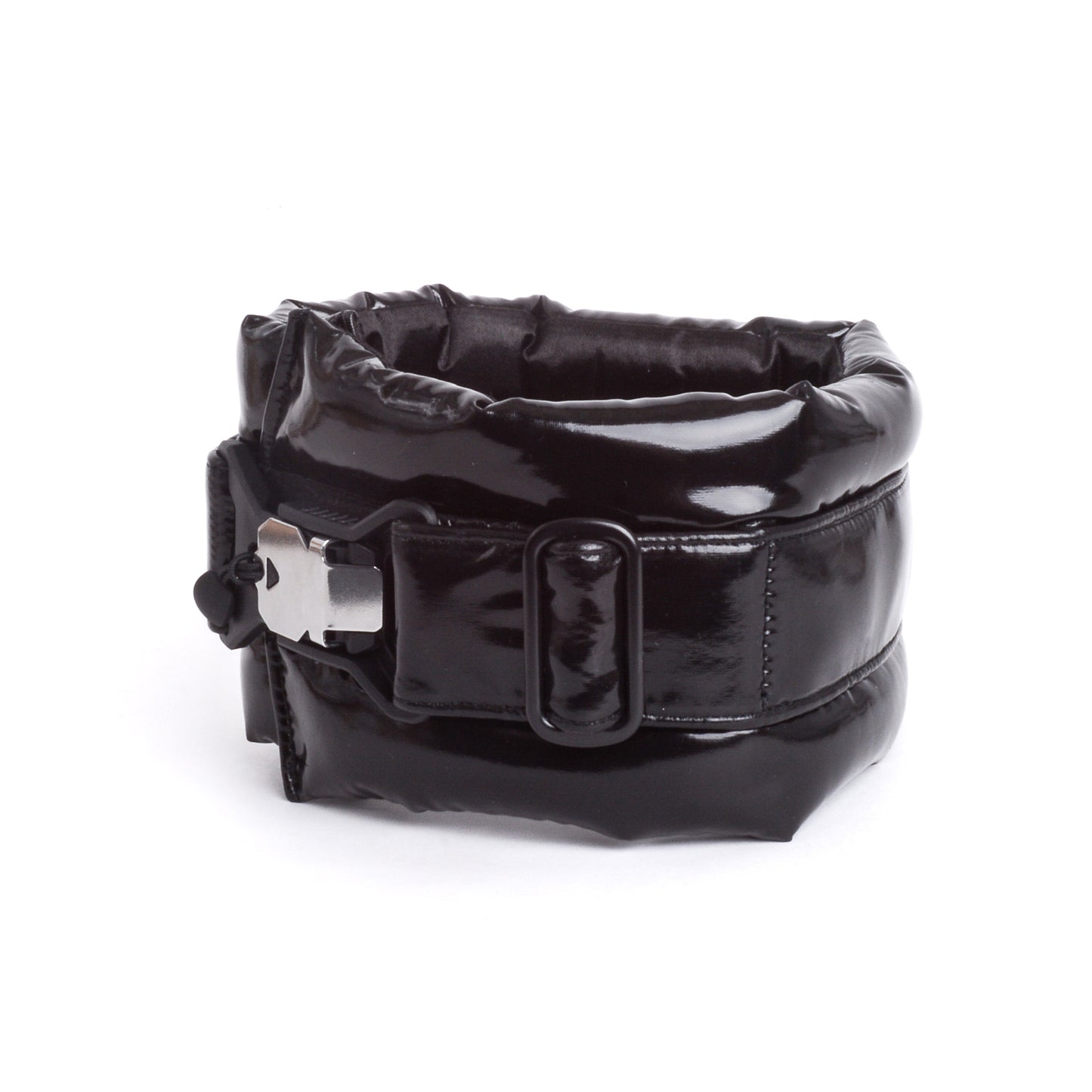 Standard Fluffy Magnetic Collar Eco Leather Piano Black
