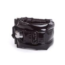 Načíst obrázek do prohlížeče Galerie, Standard Fluffy Magnetic Collar Eco Leather Piano Black
