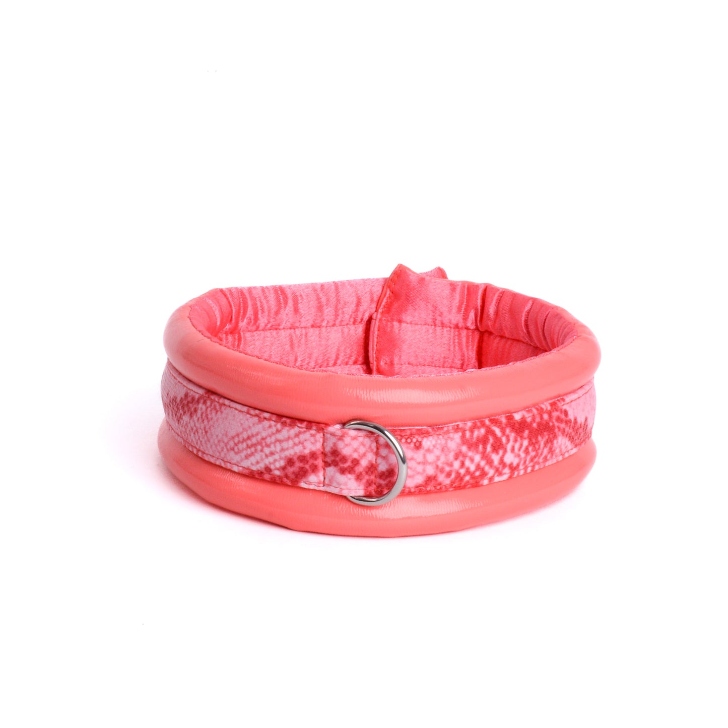 Standard Compact Magnetic Collar Eco Leather Coral