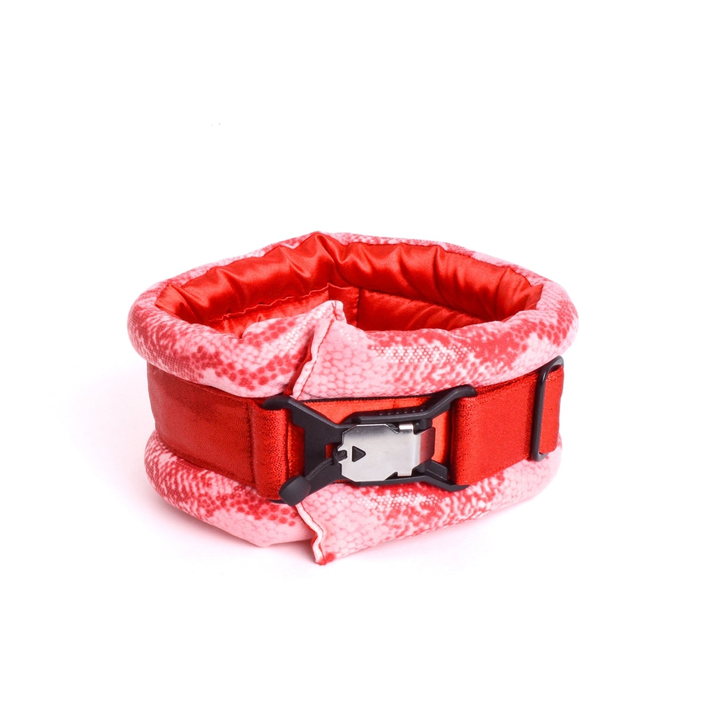 Toy / Miniature / Medium Fluffy Magnetic Collar  Scarlet Snake