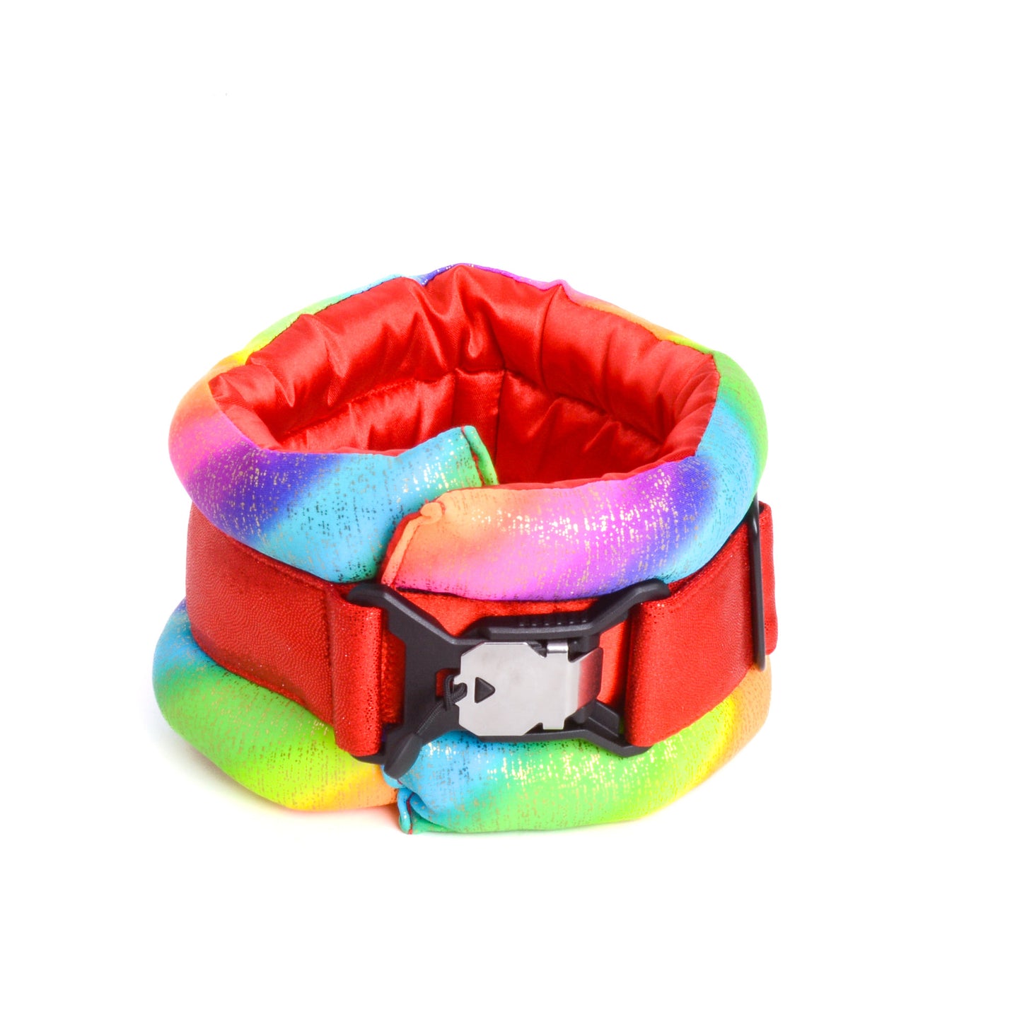Standard Fluffy Magnetic Collar Candy Rainbow