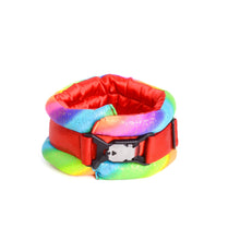 Load image into Gallery viewer, Toy / Miniature / Medium Fluffy Magnetic Collar  Candy Rainbow
