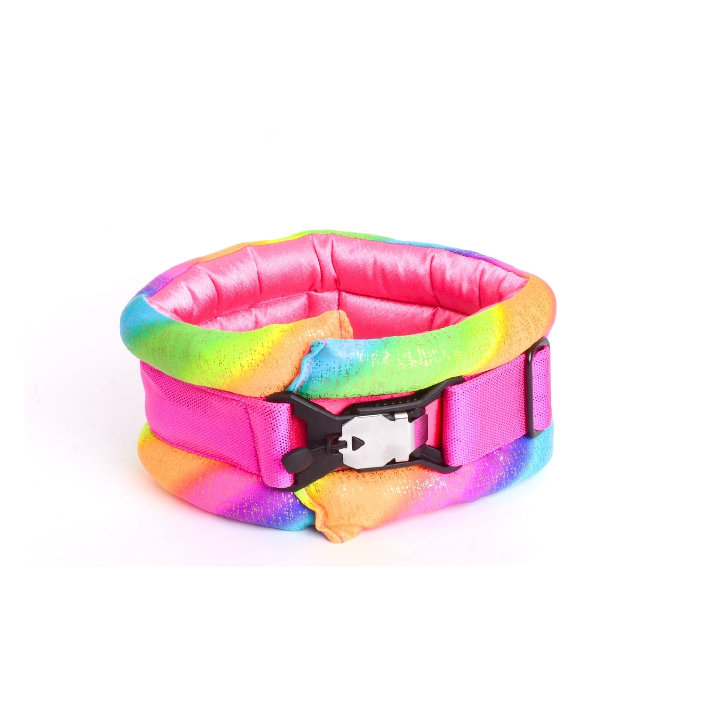 Toy / Miniature / Medium Fluffy Magnetic Collar Shocking Rainbow