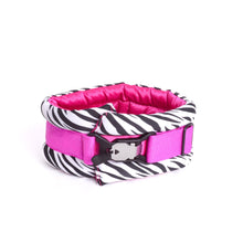 Load image into Gallery viewer, Toy / Miniature / Medium Fluffy Magnetic Collar Hot Zebra
