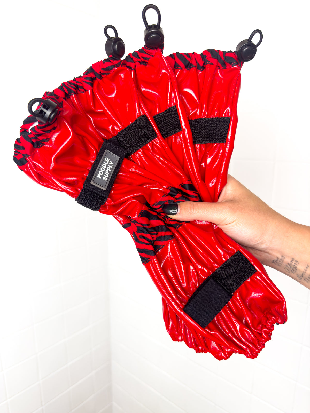 Leg Colla Collar + Leg Protectors Set: Standard Fluffy Chain Collar & Set of 4 L ...