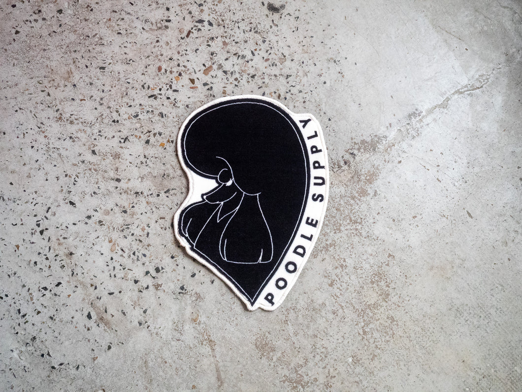 Poodle Supply Selfie Rug - Black
