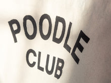 Load image into Gallery viewer, Poodle Supply &quot;POODLE CLUB&quot; Heavy Canvas Tote Bag - Natural White / Black
