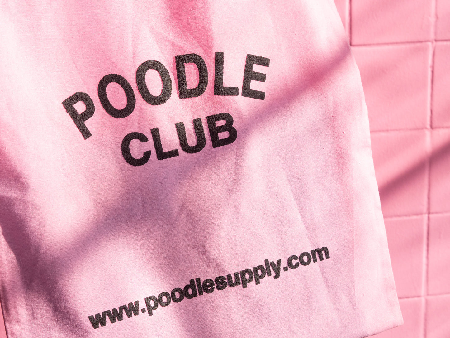 Poodle Supply "POODLE CLUB" Tote Bag - Soft Pink