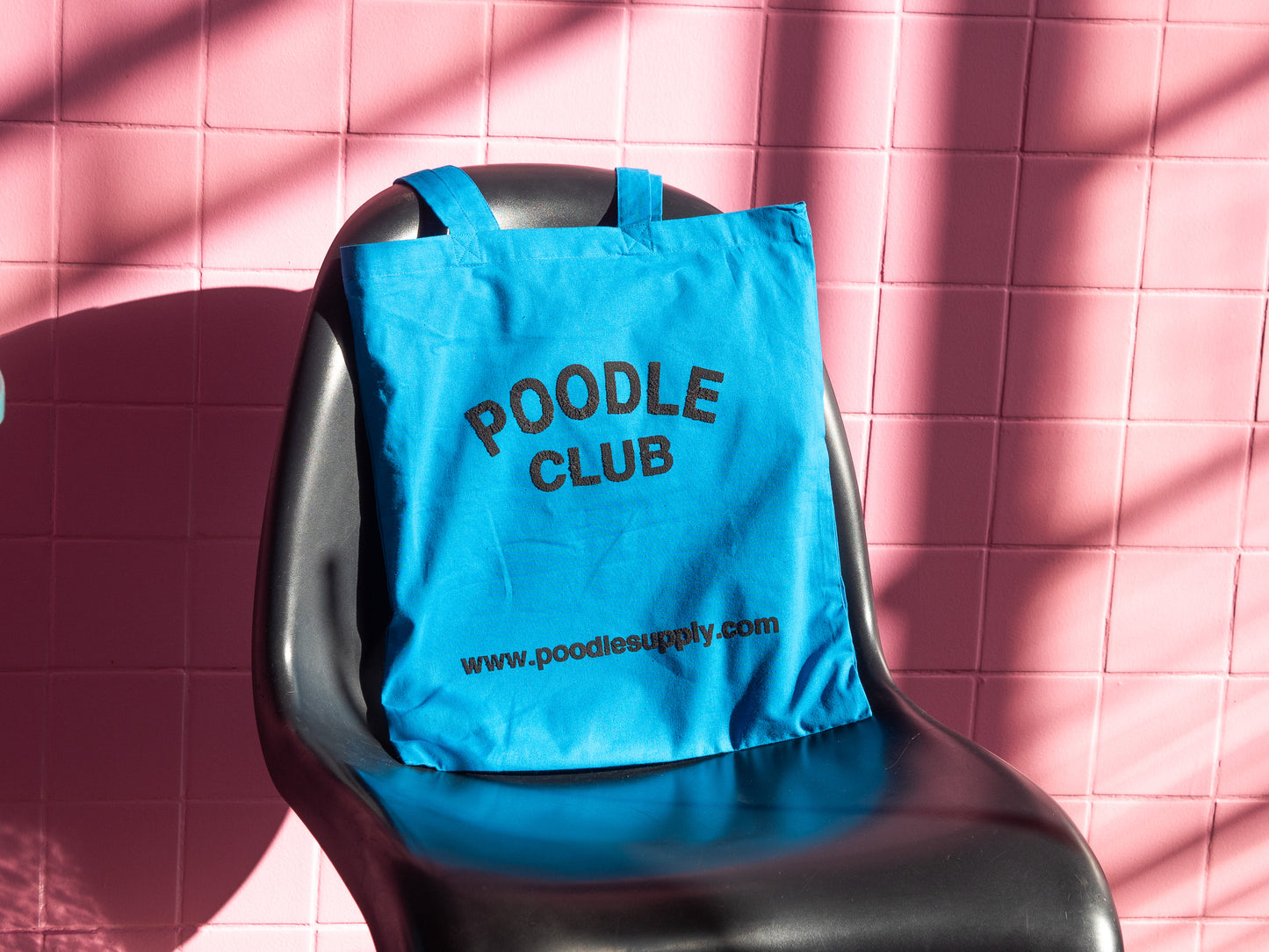Poodle Supply "POODLE CLUB" Tote Bag - Blue