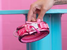 Load image into Gallery viewer, Poodle Mania Fluffy Magnetic Collar Metallic Leather

