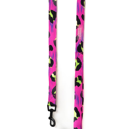 Matching Leash Neon Cheetah