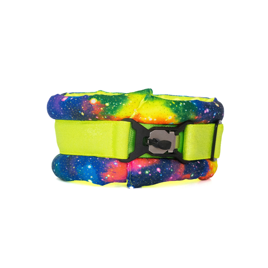 Toy / Miniature / Medium Fluffy Magnetic Collar Neon Galaxy