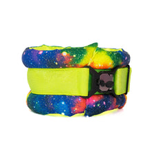 Load image into Gallery viewer, Standard Fluffy Magnetic Collar Neon Galaxy
