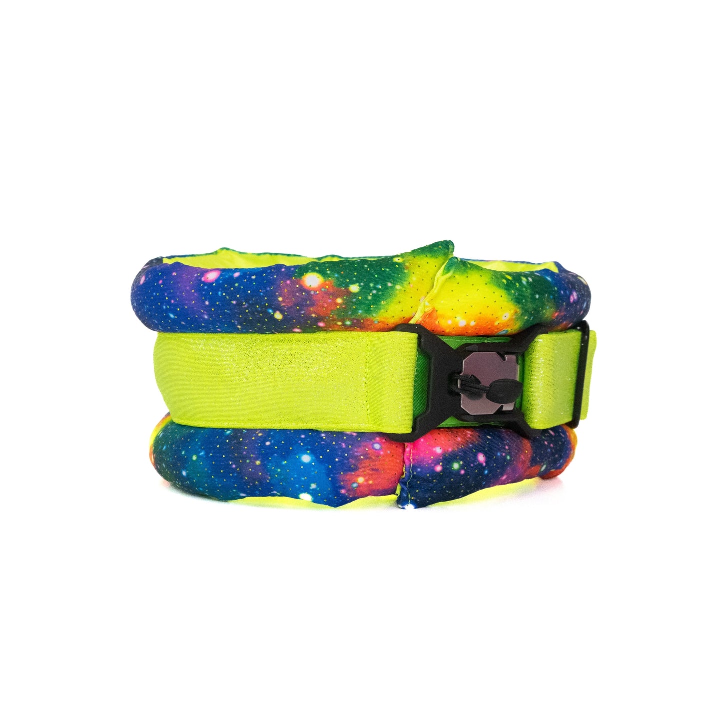 Toy / Miniature / Medium Fluffy Magnetic Collar Neon Galaxy