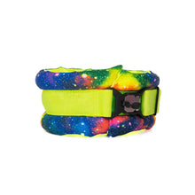 Load image into Gallery viewer, Toy / Miniature / Medium Fluffy Magnetic Collar Neon Galaxy
