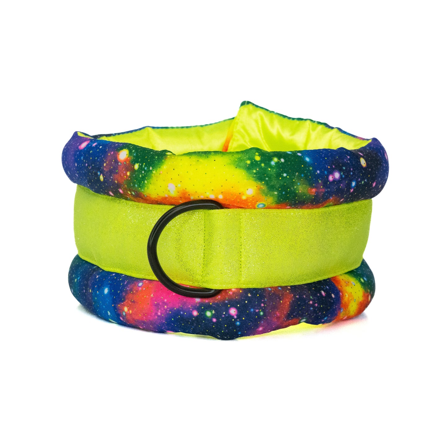 Standard Fluffy Magnetic Collar Neon Galaxy