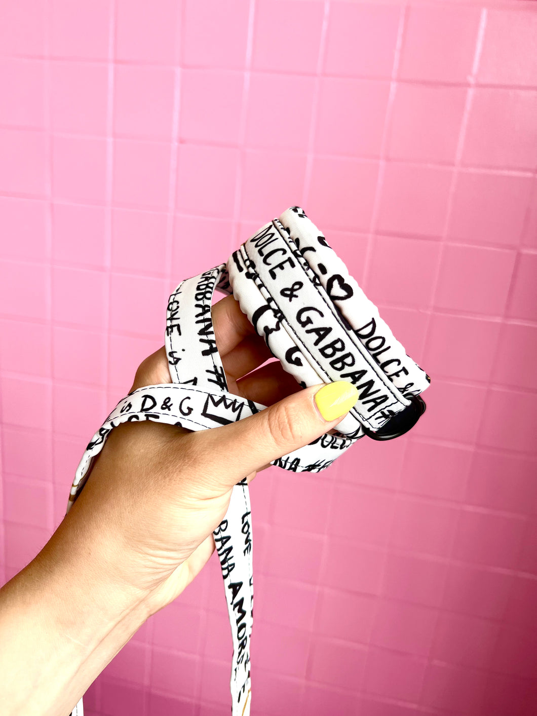 Toy / Miniature / Medium Designer Magnetic Collar Dolce & Gabbana