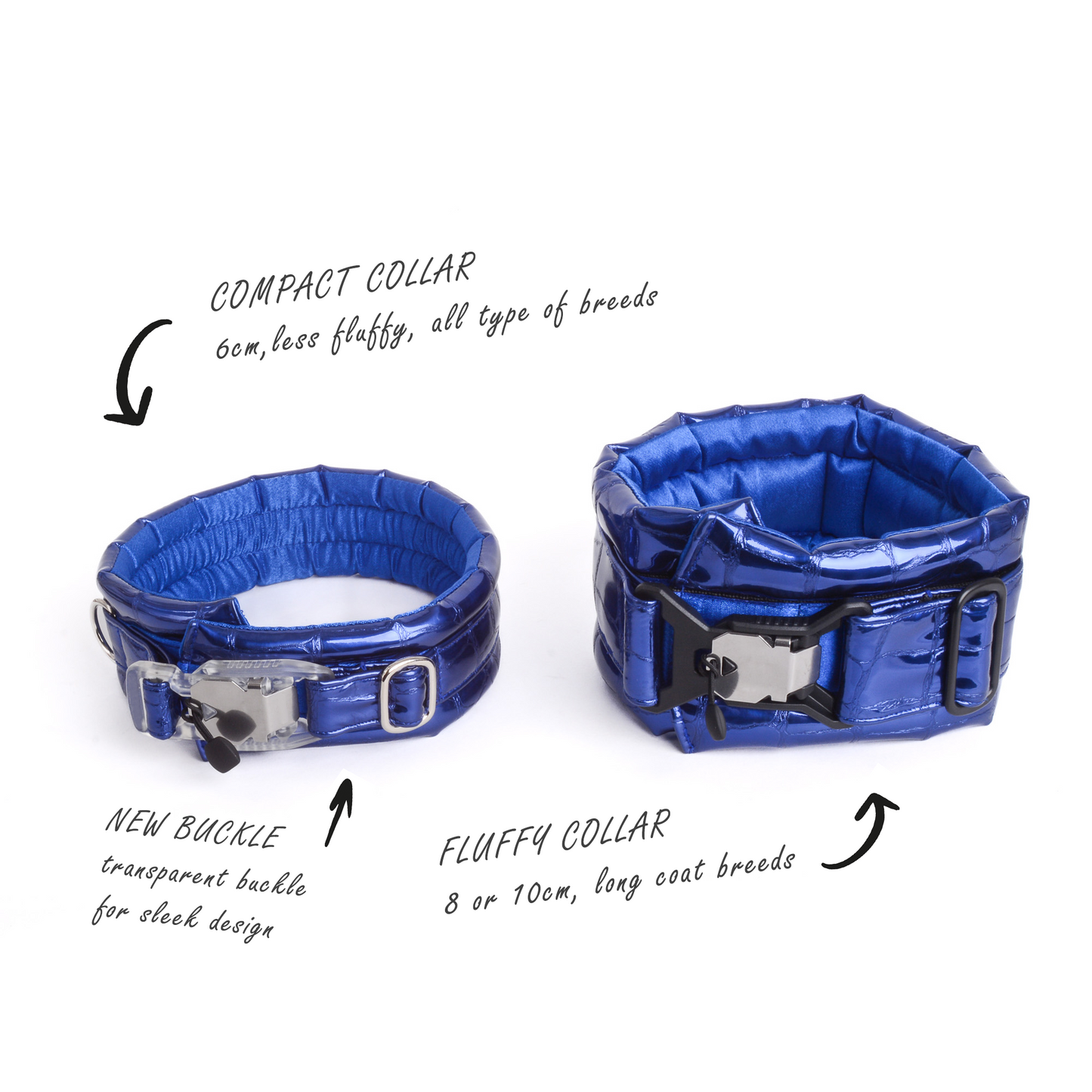Standard Fluffy Magnetic Collar Eco Leather Neptune