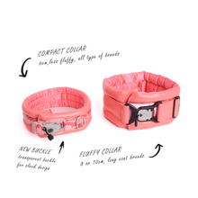 Load image into Gallery viewer, Standard Compact Magnetic Collar Eco Leather Coral
